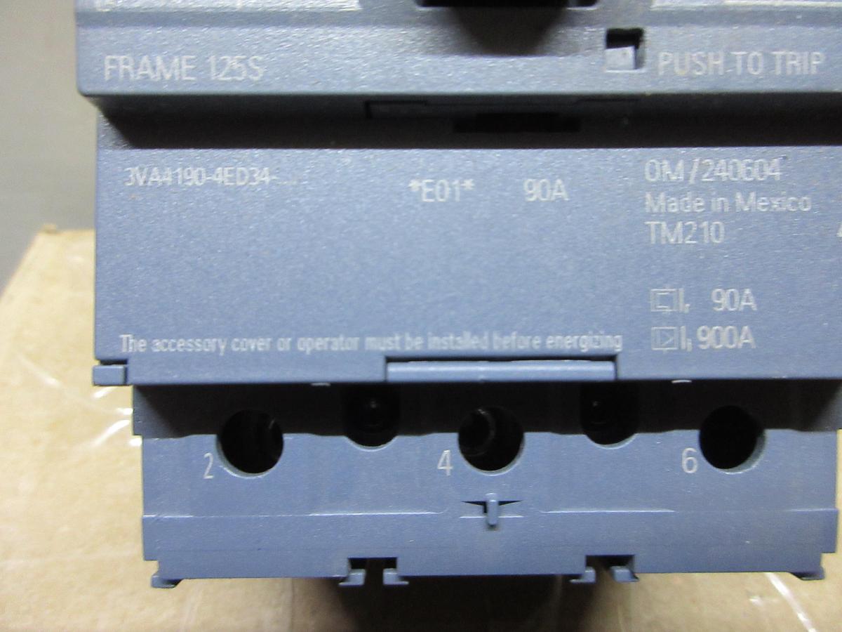 NEW SURPLUS SIEMENS CIRCUIT BREAKER 3VA4120-4ED34 20 AMP 600 VAC 3-POLE