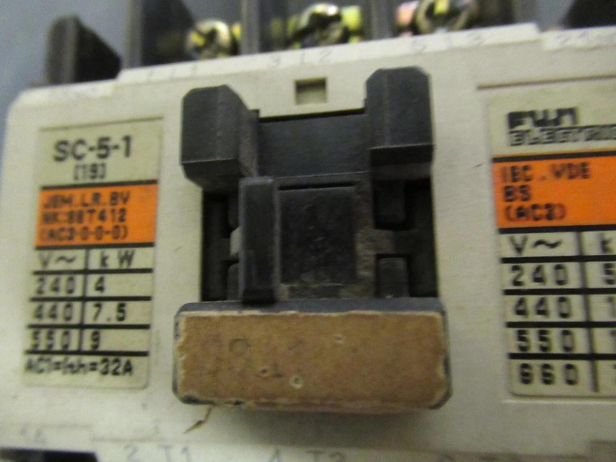Used FUJI ELECTRIC CONTACTOR 4NC0H0 600 VAC 20 AMP **WARRANTY INCLUDED!**