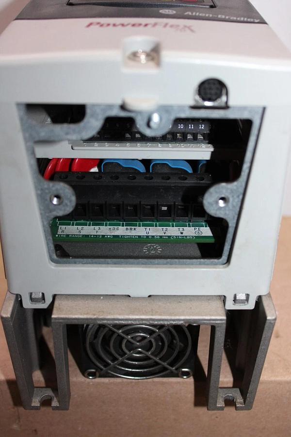 Used ALLEN BRADLEY POWERFLEX DRIVE 20A-D-2P1A-0-AYNNNNN SER. A 480 VAC 3-PHASE