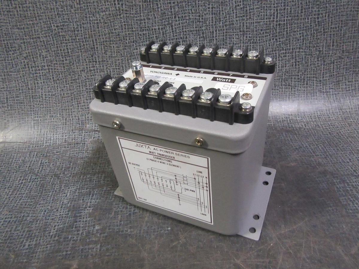 Used YOKOGAWA JUXTA WATT TRANSDUCER 120VAC / 5A 248955-540-AHD-4-0 **WARRANTY**