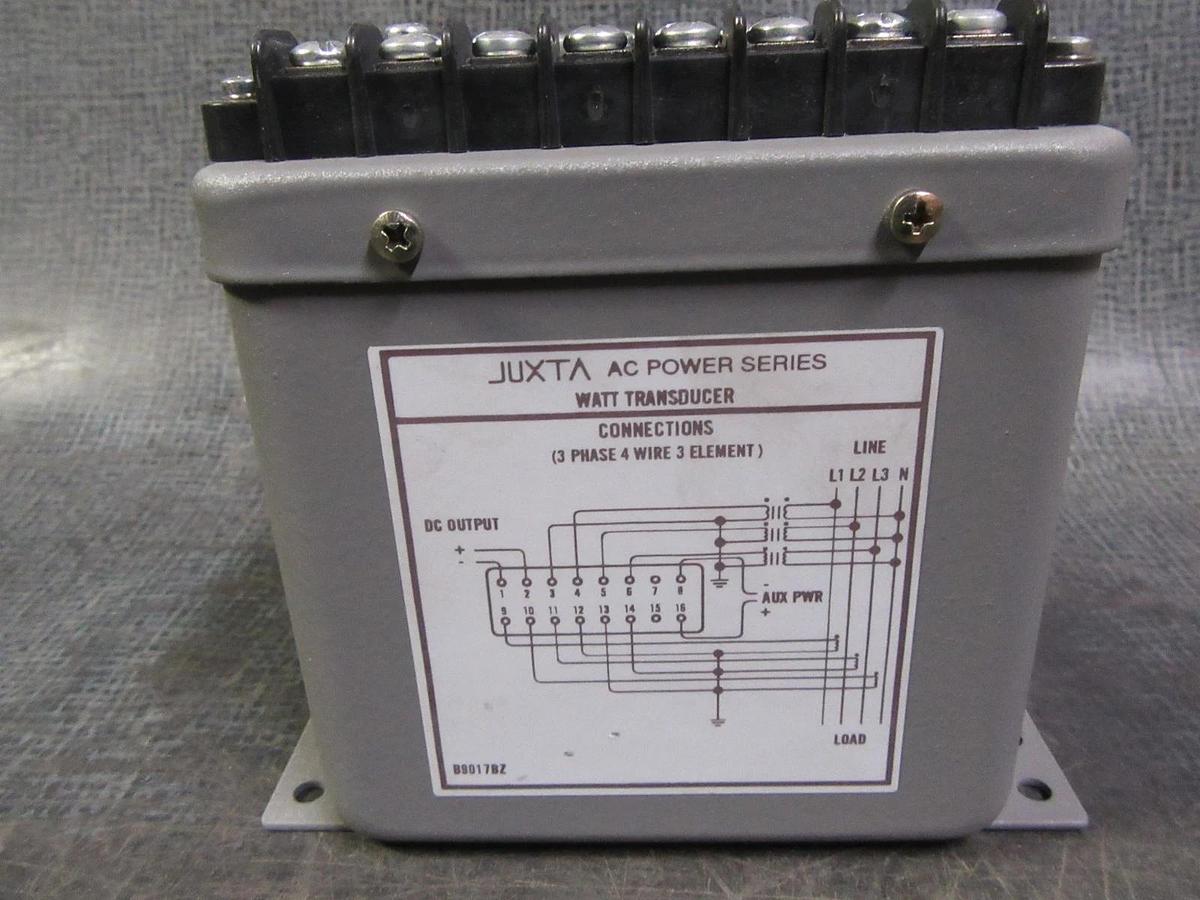 Used YOKOGAWA JUXTA WATT TRANSDUCER 120VAC / 5A 248955-540-AHD-4-0 **WARRANTY**