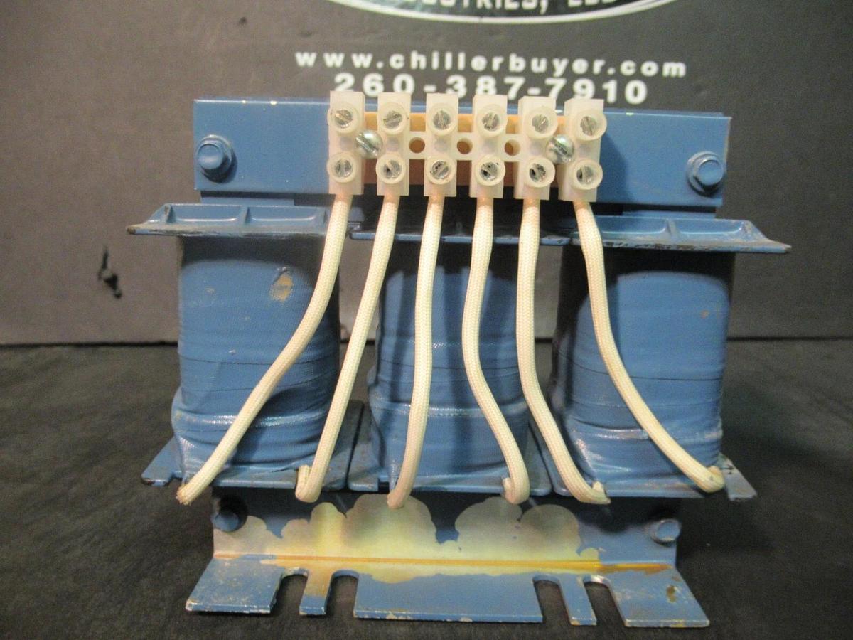 Used MTE CORPORATION 3 PH REACTOR CAT# RL-00803 P/N: 34HL 5.0 mH 8 AMP 600 V MAX