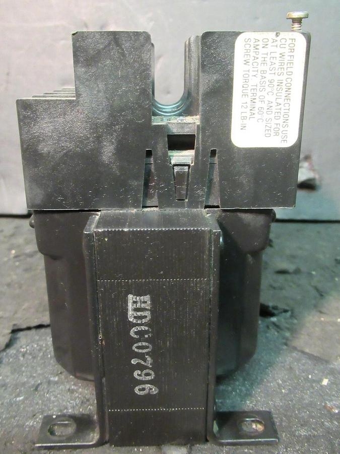 Used 0.095 KVA (95 VA) CUTLER HAMMER CONTROL TRANSFORMER 480/240 VAC 24 V C340BT