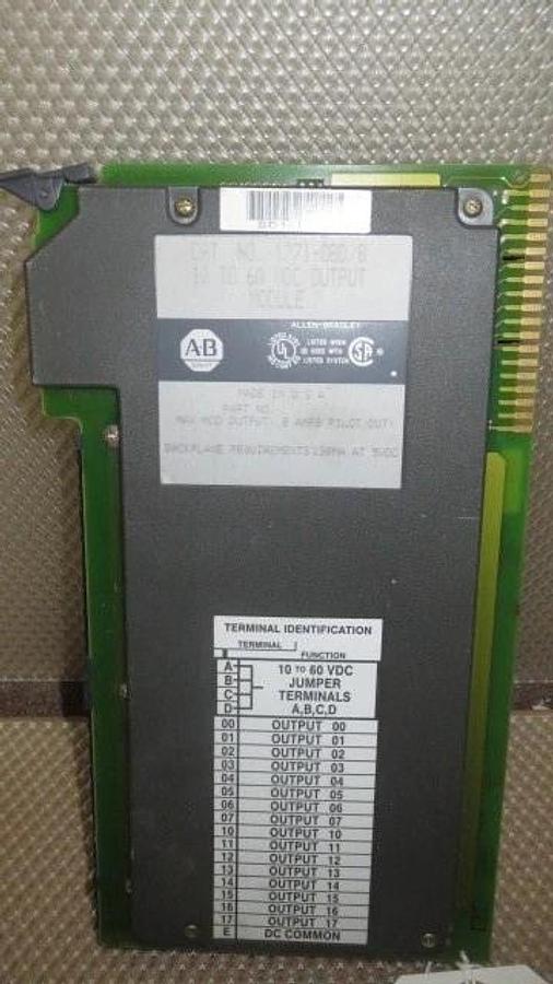 Used ALLEN BRADLEY 1771-OBD/B MODULE 10 TO 60 VDC OUTPUT 8 AMP WITH RECTIFIER FUSE