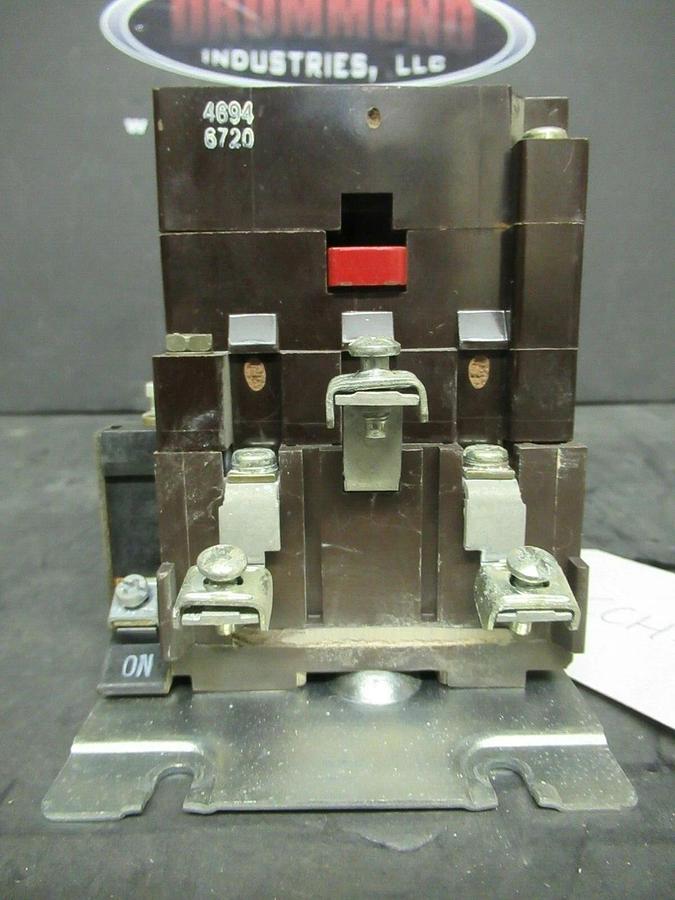 Used CUTLER HAMMER CONTACTOR C10CN3 SER. A1 27 AMP 600 VAC 10 HP 120 VAC COIL