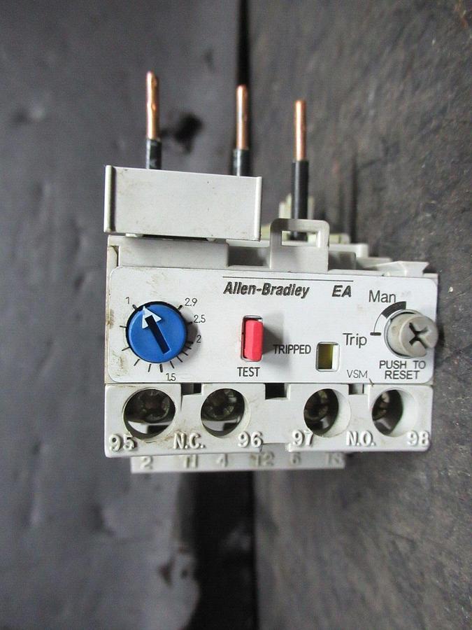 Used ALLEN BRADLEY OVERLOAD RELAY 193-EA2DB SER. A 1-2.9 AMP **WARRANTY**