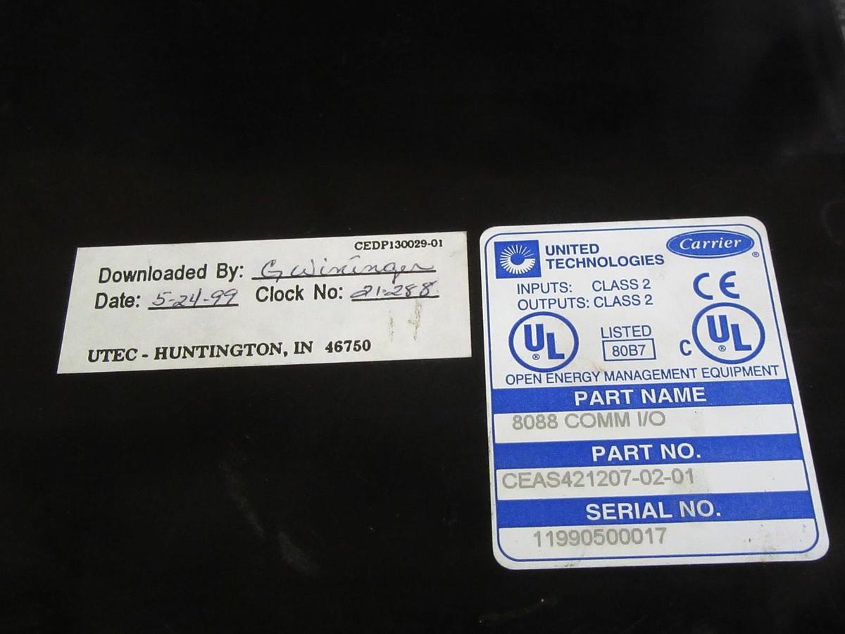 Used UNITED TECHNOLOGY CARRIER 8088 COMM I10 MODULE CEAS421207-02-01 HK50AA022