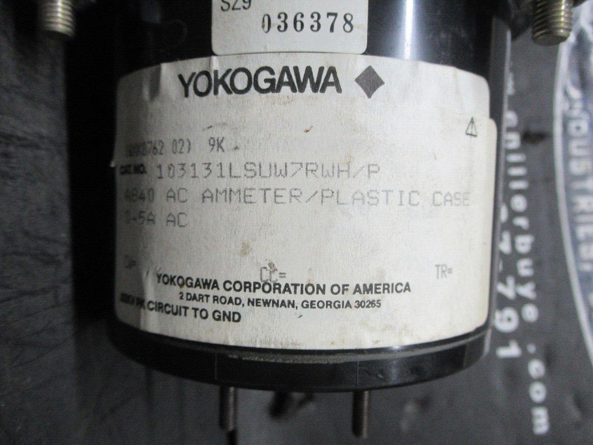 Used YOKOGAWA AC AMMETER 103131LSUW7RWH/P 8000 AC AMPERES MAX **WARRANTY INCLUDED**