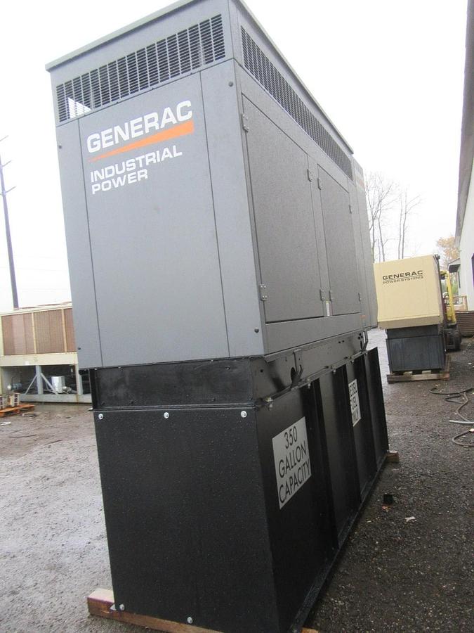 Used 80 KW DIESEL GENERATOR GENERAC 120/240V FPT BRAND NEW SOUND ENCLOSED VIDEO 50 KW