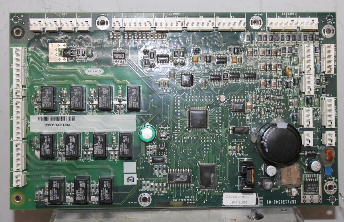 Used CARRIER CONTROL CIRCUIT BOARD CEPL130346-01 30GT515185 CESR131170-02-02