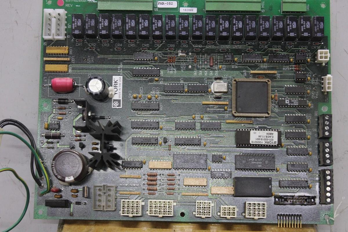 Used YORK CHILLER I/O CONTROL CIRCUIT BOARD 031-02050-002 **WARRANTY INCLUDED**