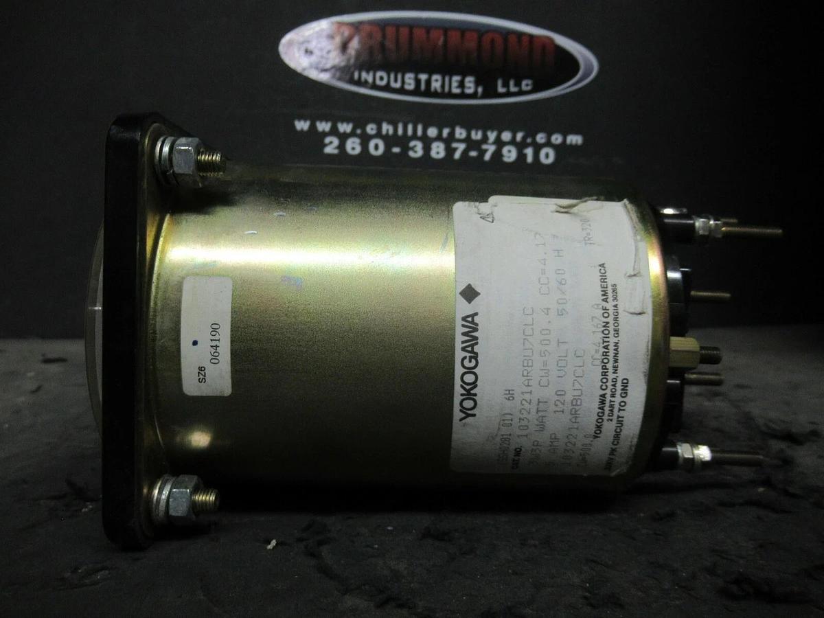 Used YOKOGAWA 103221ARBU7CLC KILOWATTS METER 103221 3 PH 3 WIRE 5 AMP 120 V 500.4 CW