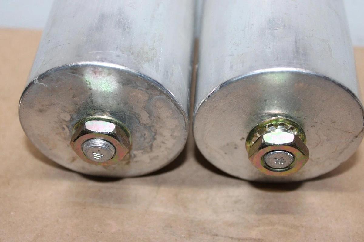 Used LOT OF 2 GE DIELEKTROL VI CAPACITOR 27L366 120314019-001 600 VAC 40 uF ± 6%