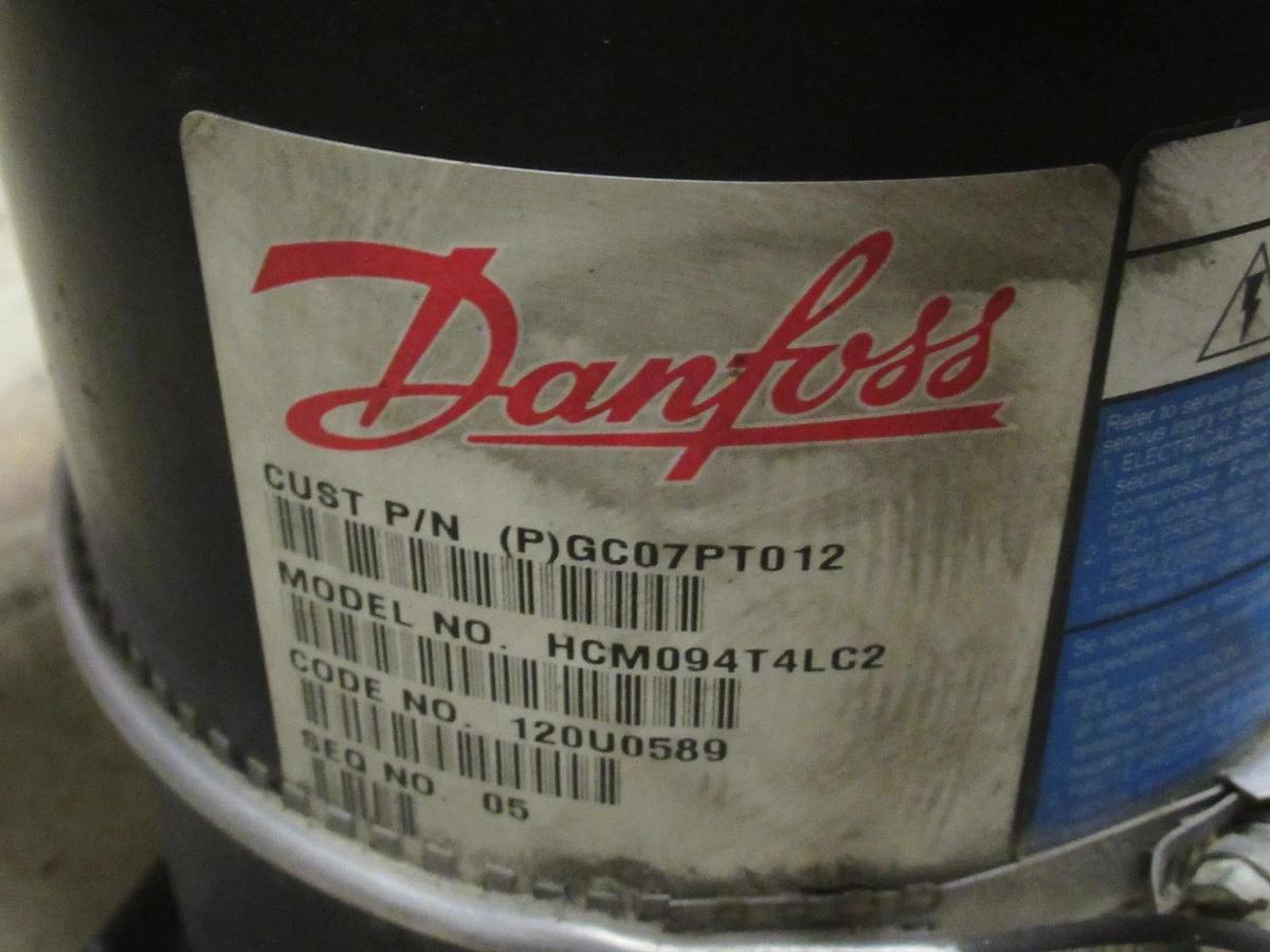 Used DANFOSS SCROLL COMPRESSORS HCM094T4LC2 460VAC 3PHASE 60HZ **WARRANTY**