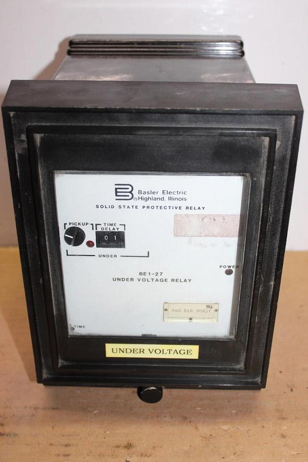 Used BASLER SOLID STATE PROTECTIVE / UNDER VOLTAGE RELAY BE1-27 **WARRANTY**