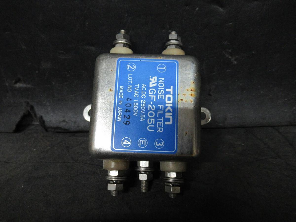 Used TOKIN NOISE FILTER GF-205U 250 VAC/DC @ 0.5 AMP **WARRANTY INCLUDED**
