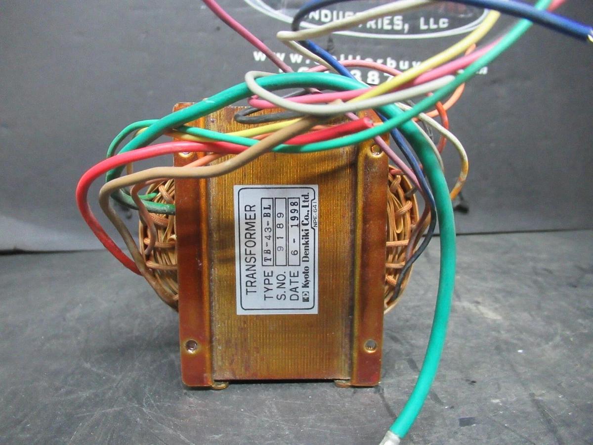 Used KYOTO DENKIKI TRANSFORMER TB-43-BL UNRATED **WARRANTY INCLUDED**