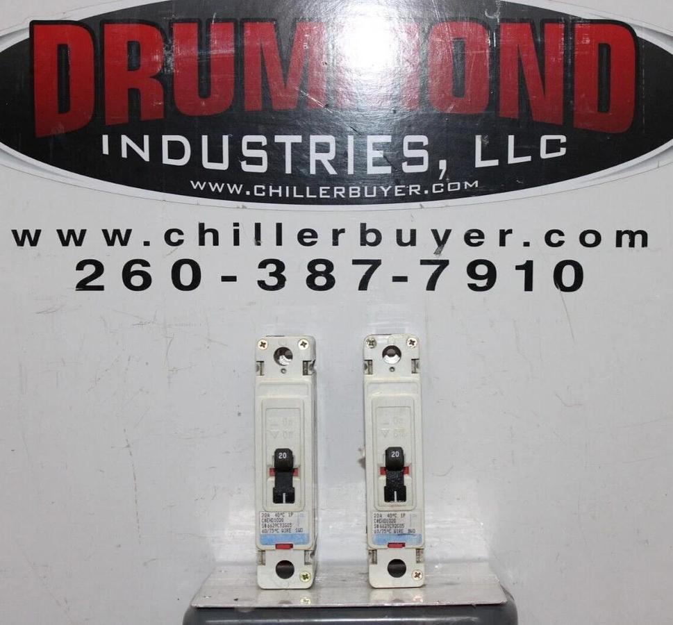 Used LOT OF 2 CUTLER HAMMER EHD1020 20 AMP 277 VAC SINGLE POLE *WARRANTY*
