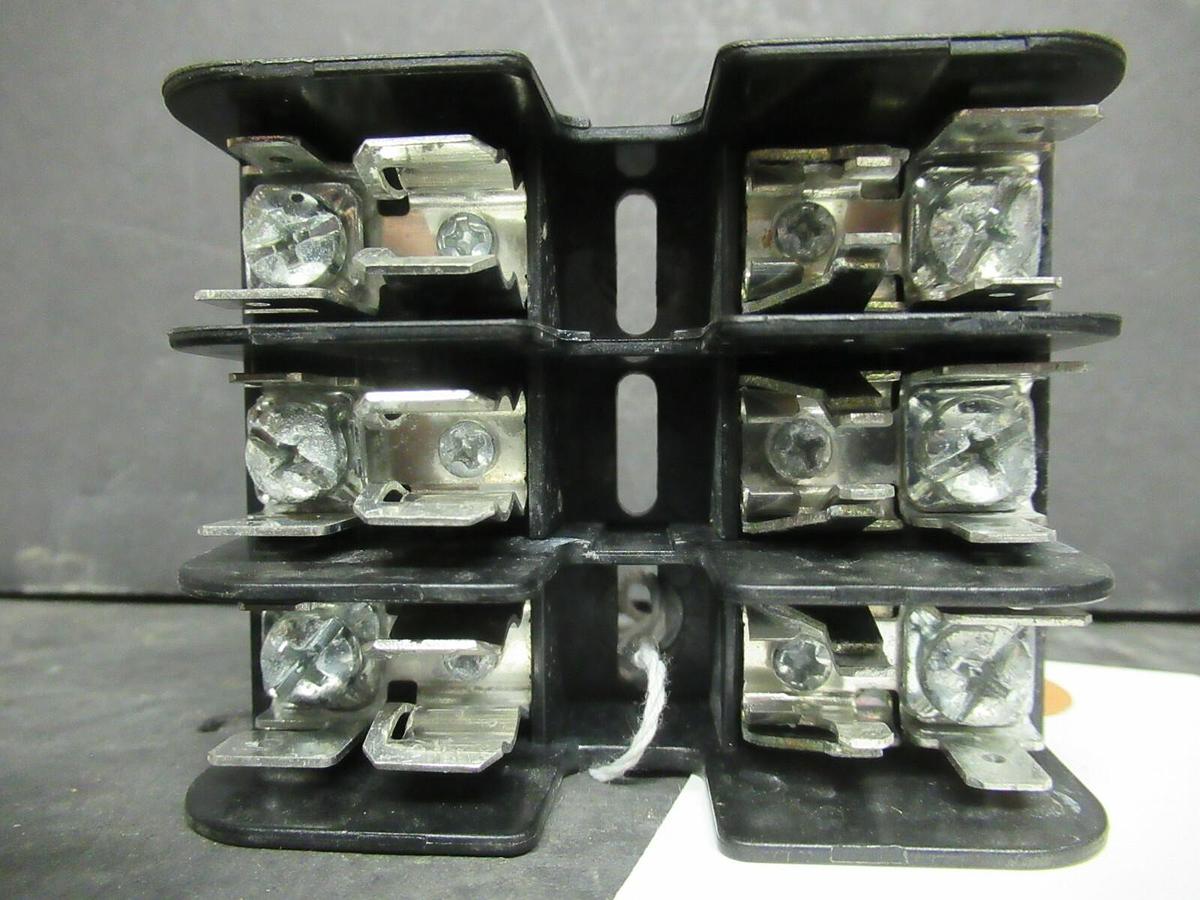 Used BUSSMANN FUSE HOLDER BCA6033PQ FOR 30 AMP 600V FUSES **WARRANTY**