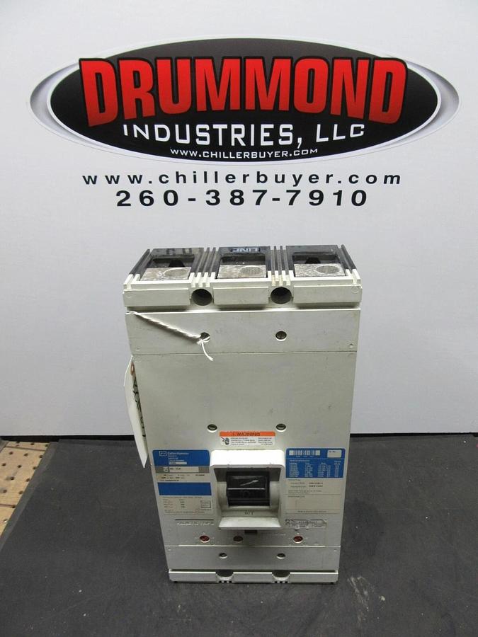 Used CUTLER-HAMMER CIRCUIT BREAKER MD3800F 800 AMP 3-POLE 600 VAC MD-35K
