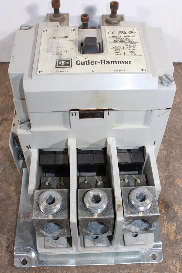 Used EATON CONTACTOR C825LN6 360 AMP 600 VAC 3-POLE 3-PHASE **WARRANTY**
