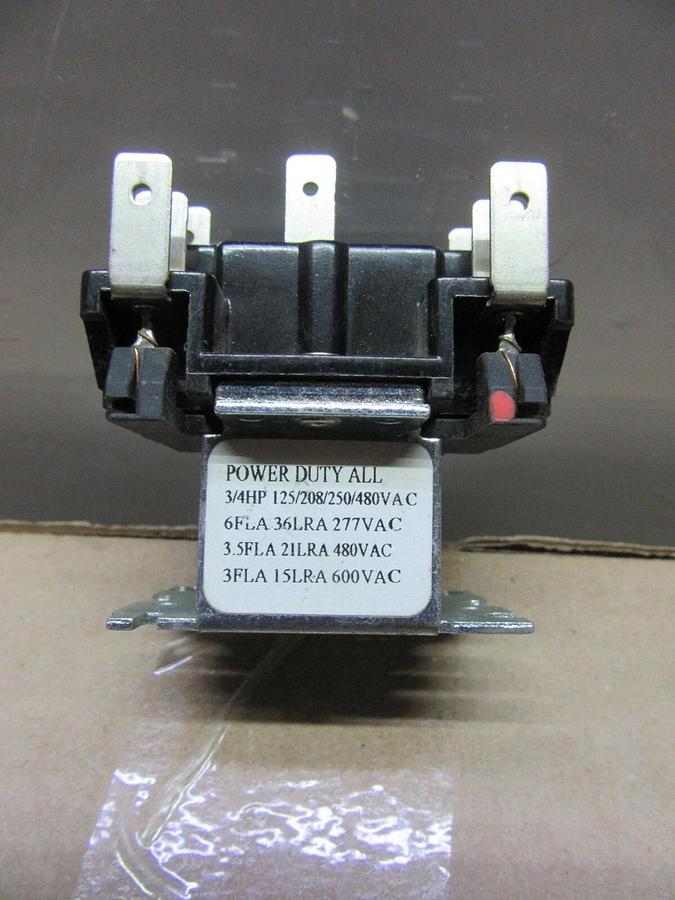 Used LOT OF 3 ZETTLER CONTROLS TRANE POWER RELAY X13300332090 ZC90340-01 600 VAC 6A