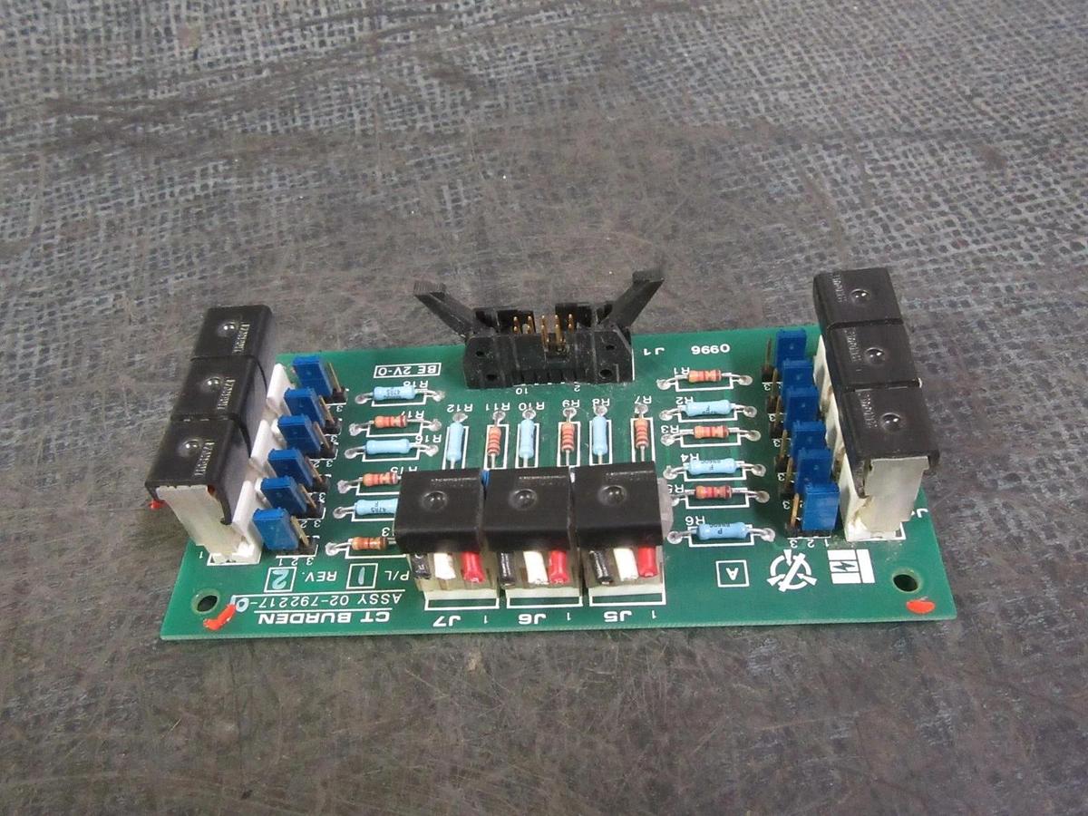 Used LIEBERT CT BURDEN CIRCUIT BOARD 02-792217-01 P/L 1 REV 2