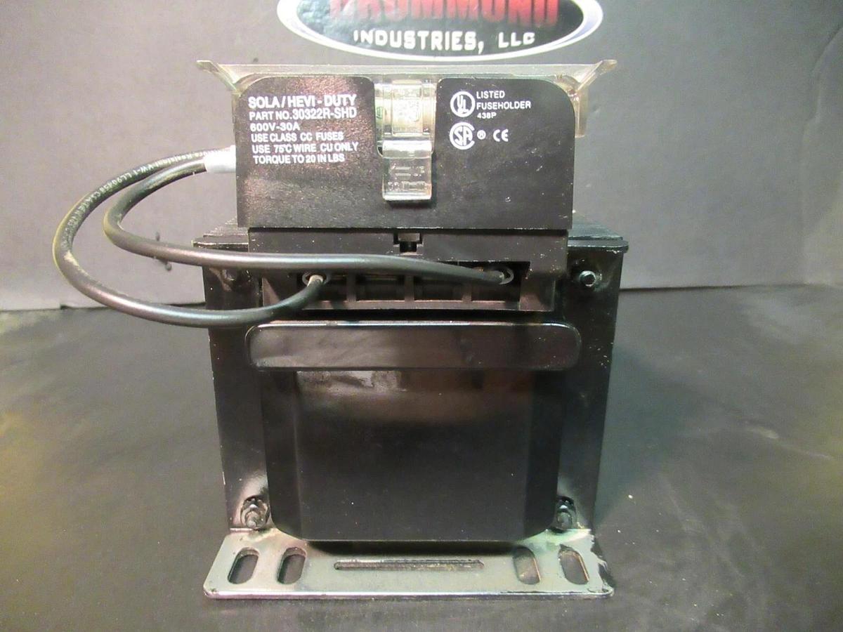 Used GENERAL SIGNAL HEVI-DUTY TRANSFORMER E500 0.5 KVA 240/480 VAC 60 HZ