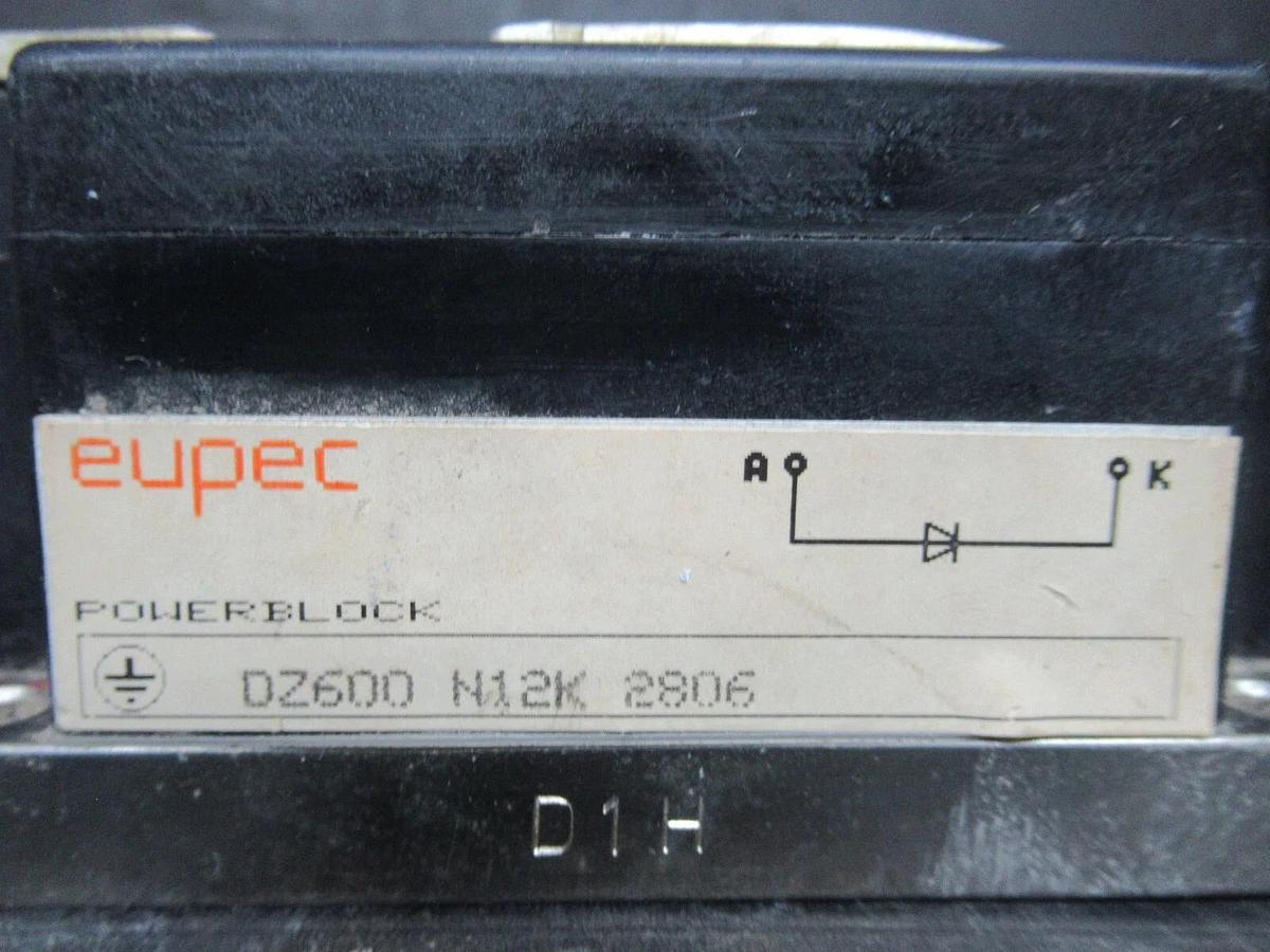 Used EUPEC POWERBLOCK IGBT POWER MODULE DZ600N12K-2806 **WARRANTY INCLUDED**