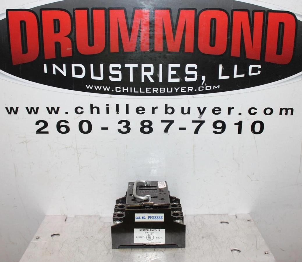 Used CUTLER HAMMER PULL OUT SWITCH FUSE HOLDER PFS333 3-POLE 240 VOLT 7.5 HP