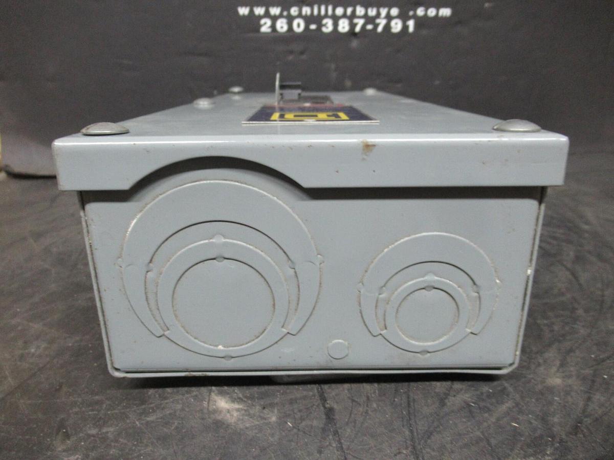 Used SQUARE D ENCLOSED CIRCUIT BREAKER QO2100N W/ QO2125 125 AMP 2-POLE 240 VAC
