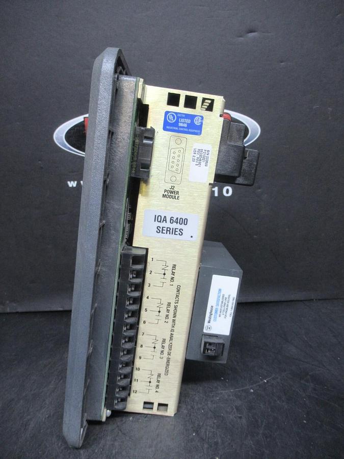Used CUTLER HAMMER IQ ANALYZER IQA 6400 66D2045Q01 REV. 5 9N46 5275C54G01