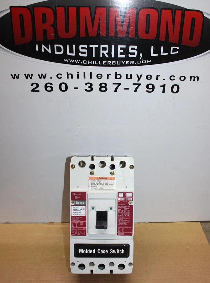 Used CUTLER HAMMER MOLDED CASE SWITCH KDB3400KW 400 AMP 600 VAC 3-POLE *WARRANTY*