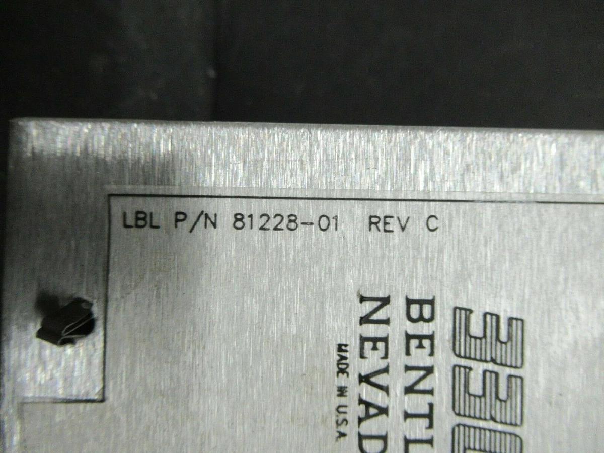 Used BENTLY NEVADA 6 CHANNEL TEMP. MONITOR 81228-01 REV. C
