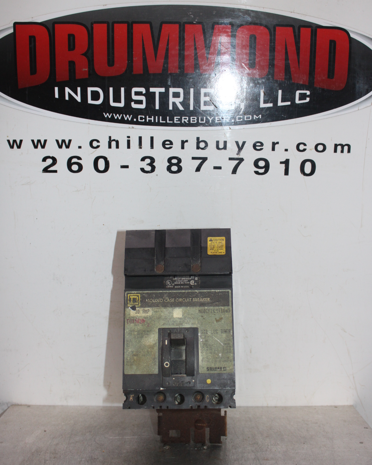 Used SQUARE D I-LINE CIRCUIT BREAKER FA24030BC SERIES 2 30 AMP 480 VAC 2-POLE
