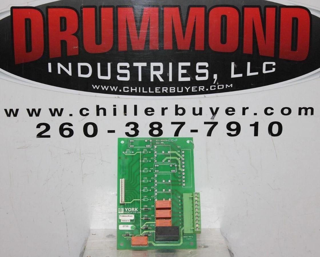Used YORK CHILLER RELAY CONTROL CIRCUIT BOARD 031-02479-003 *WARRANTY*