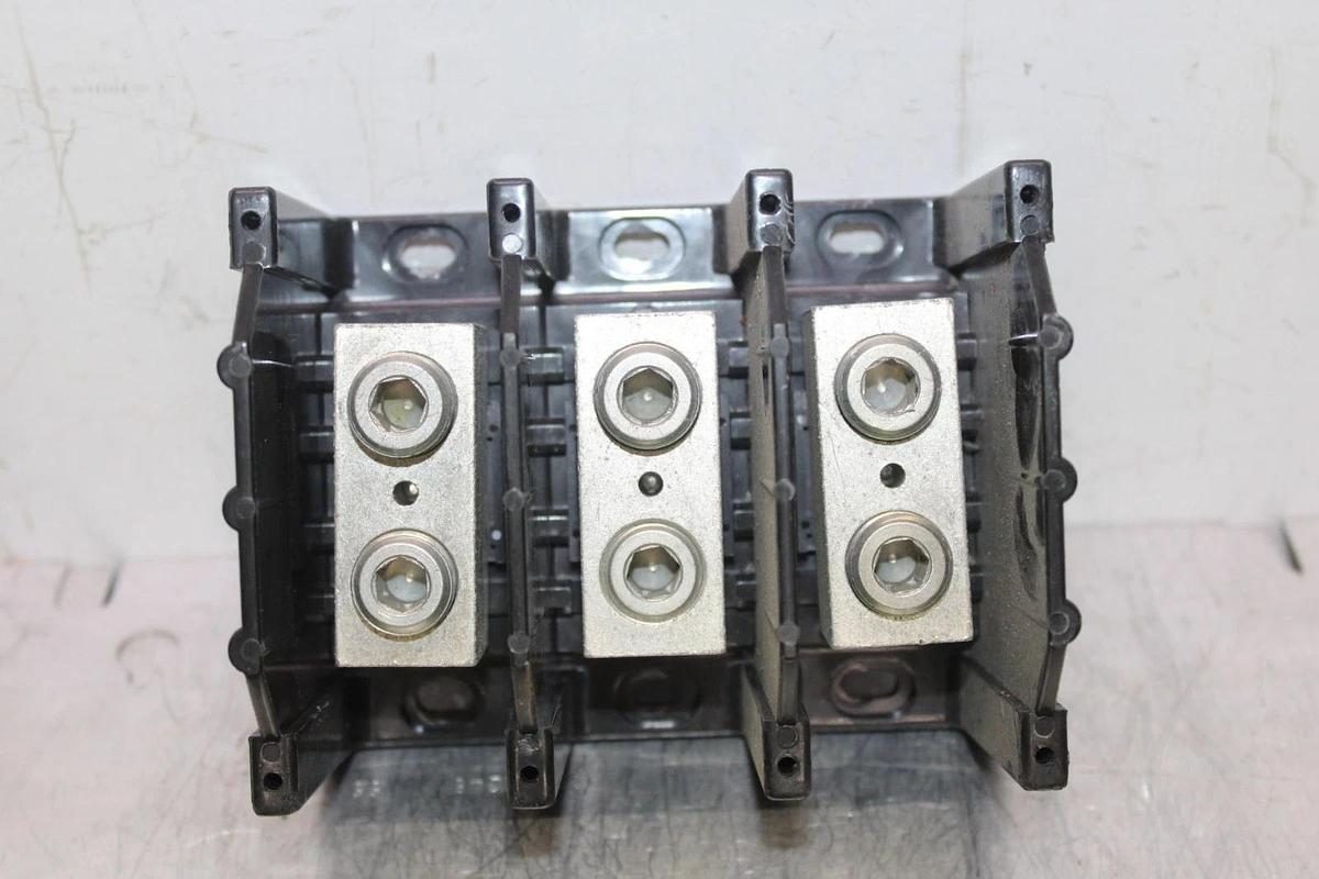 Used BUSS POWER DISTRIBUTION LUG 16303-3 3-POLE 310 AMP 600 VOLT CU/AL WIRE
