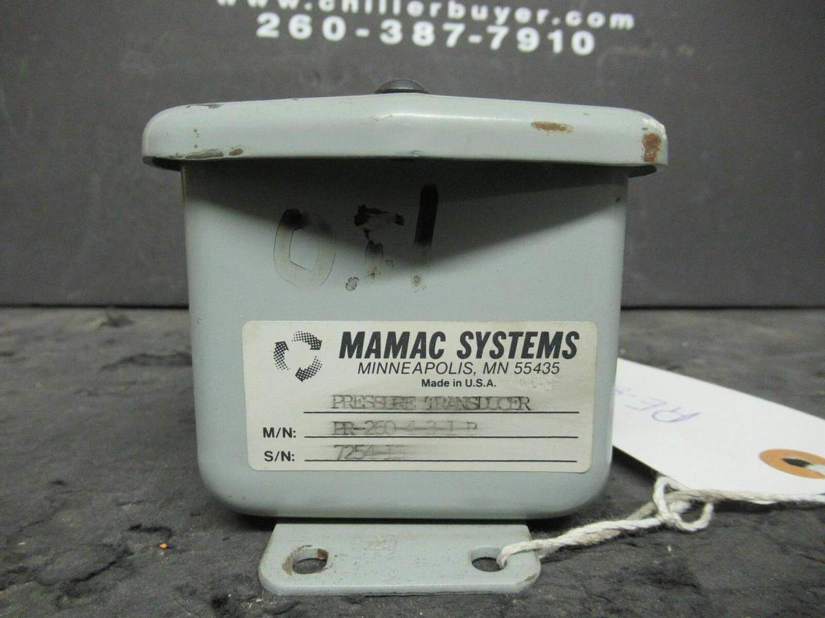 Used MAMAC SYSTEMS PRESSURE CONTROL SWITCH PR-260-4-3-1-B