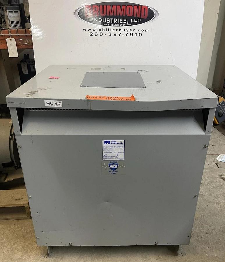 Used 118 KVA ACME TRANSFORMER DTGB-0118-4S 460V HIGH 460Y/266V LOW 3-PHASE NEMA 2