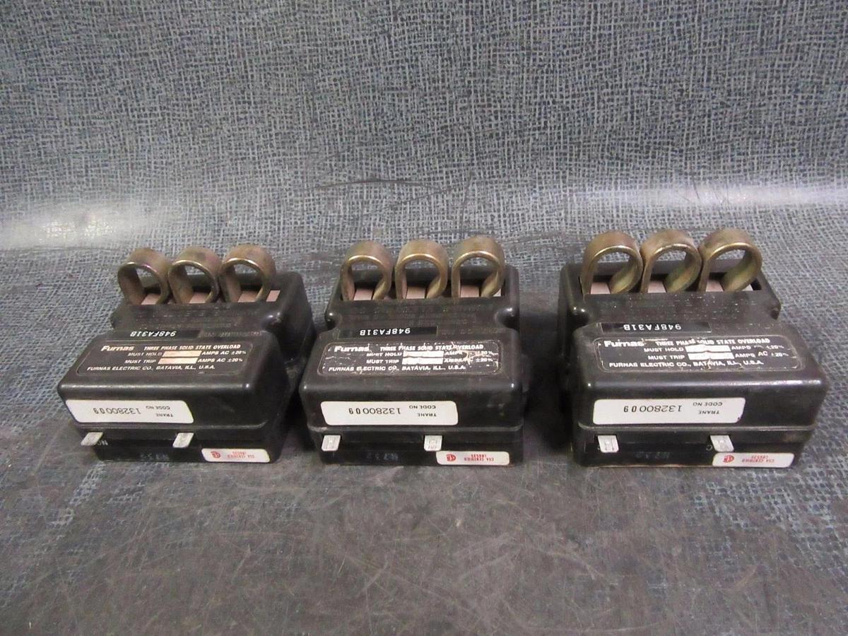 Used FURNAS SOLID STATE OVERLOAD RELAY 948FA31B TRANE # 13280009