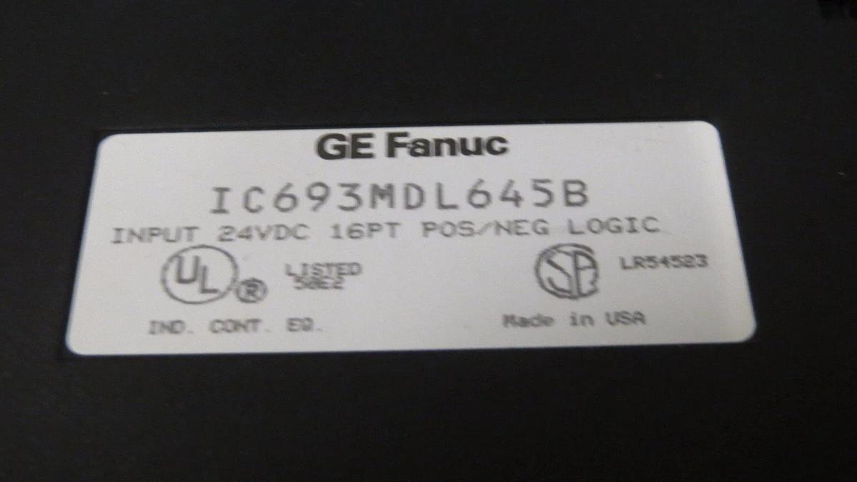 Used GE FANUC 16 PT POS/NEG INPUT MODULE MODEL: IC693MDL645B **WARRANTY INCLUDED!**