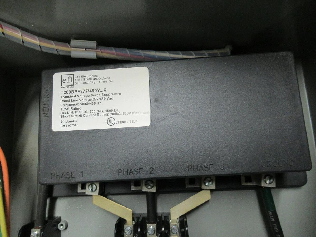 TITAN TRANSIENT VOLTAGE SURGE SUPPRESSOR T200BPF277/480Y-R 277/480 VAC 400 HZ