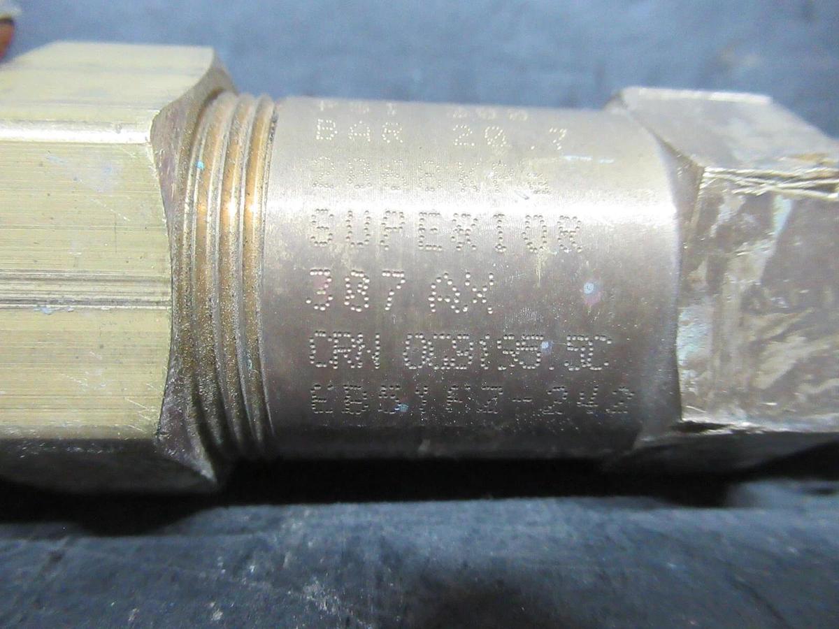 Used EB51FZ-242 / 3045X1-300 RELIEF VALVE 3/4" 300 PSI 20.7 BAR 21.12 kg AIR/SEC