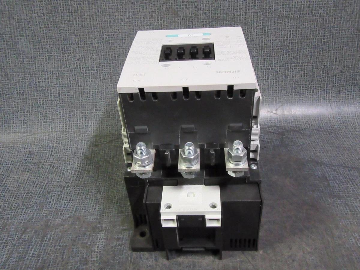 Refurbished SIEMENS SIRIUS CONTACTOR 140 AMP 600V 3 PHASE 110-127V COIL MODEL: 3RT1054-6AF36