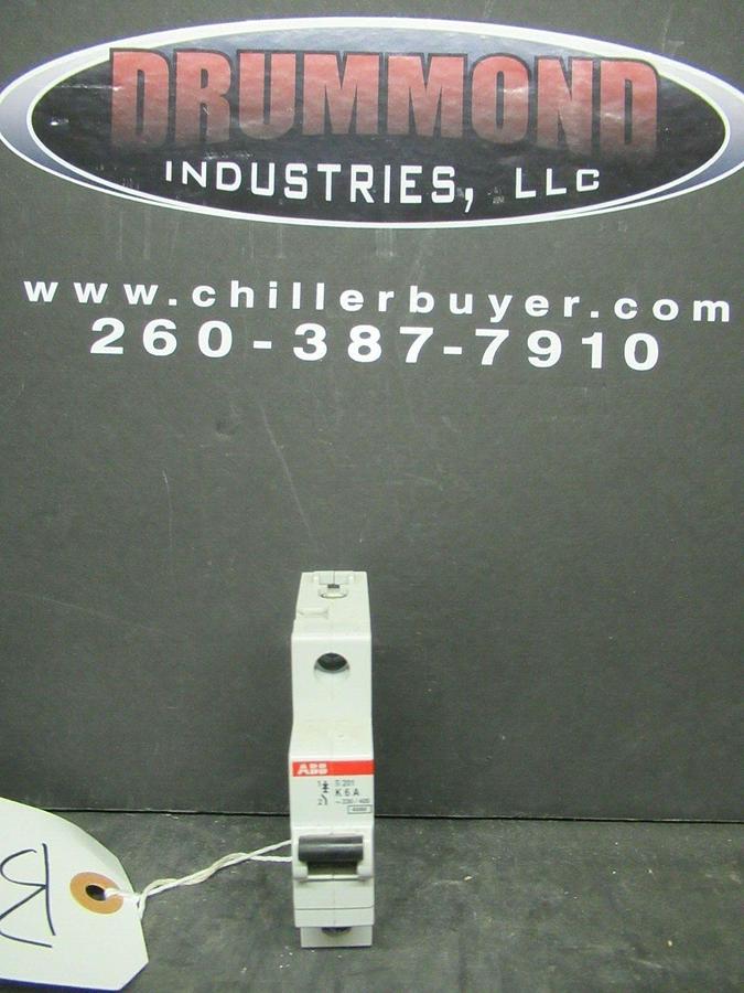 Used 6 AMP ABB BREAKER S201-K6 230 VAC 1 POLE **WARRANTY INCLUDED**