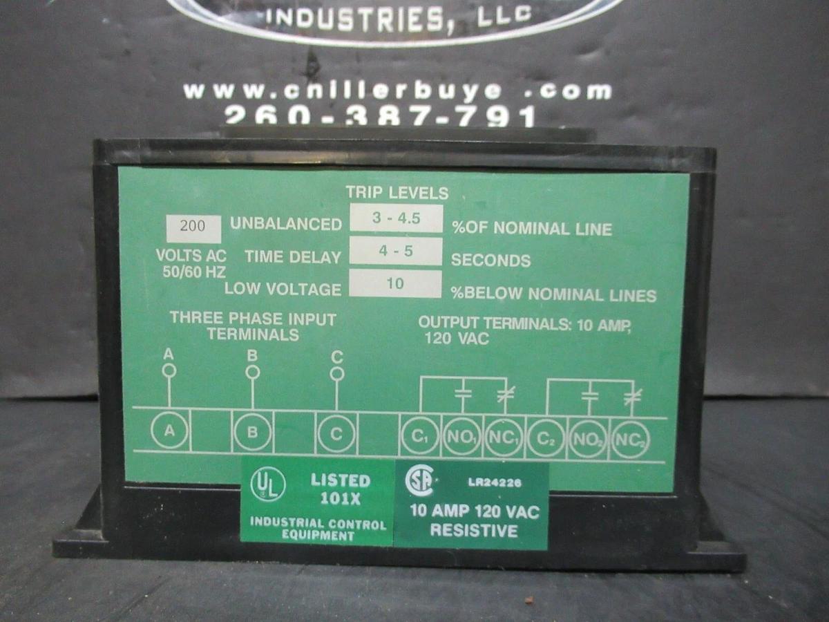 Used TRANE GOTRONIC POWER LINE MONITOR 51-20011-10 10 AMP 120 VAC **WARRANTY**