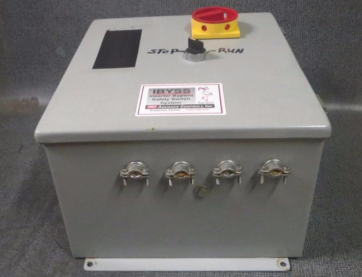 Used ADVANCED CONTROLS IBYSS VARIABLE FREQUENCY BYPASS 20 HP 480V # AC03284080-480T12