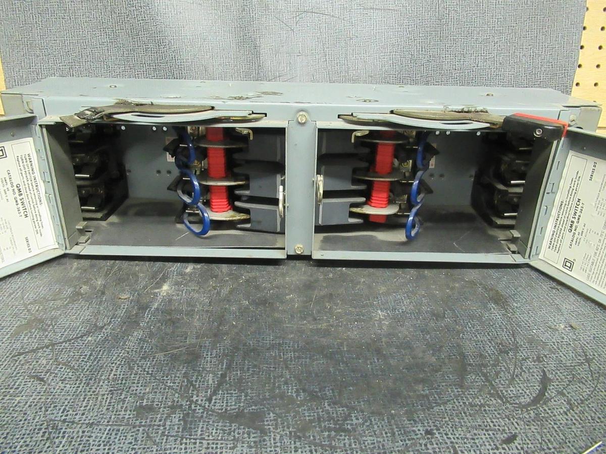 Used SQUARE D TWIN QMB SWITCH UNIT QMB-362-T 600V 60A 50HP **WARRANTY INCLUDED**