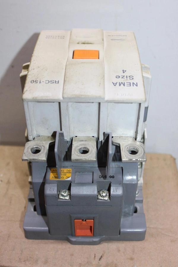 Used BENSHAW NEMA CONTACTOR RSC-150 NEMA 4 600 VAC 3-POLE 210 AMP 100 HP COIL: 240V