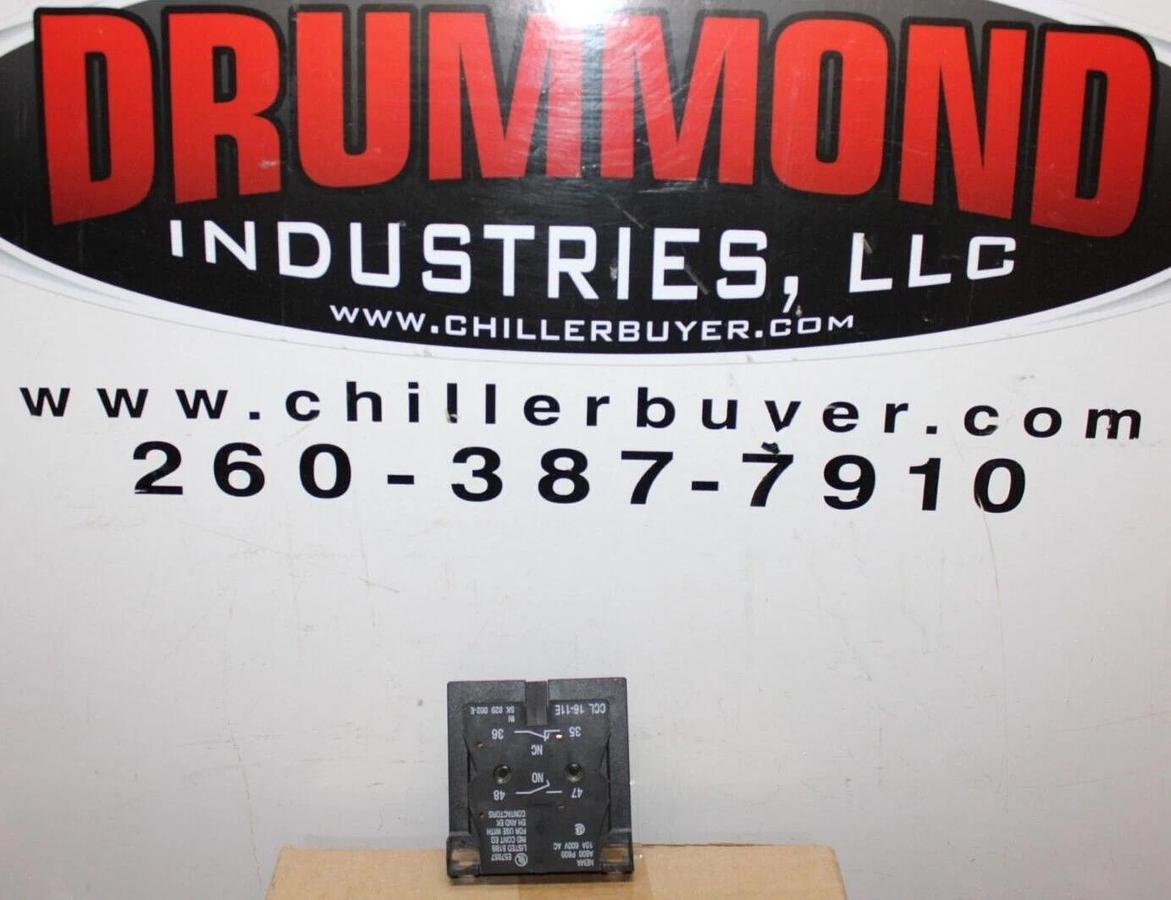 Used ABB AUXILIARY CONTACT BLOCK CAL-16-11E SK-829-002-E 10 AMP 600 VAC *WARRANTY*